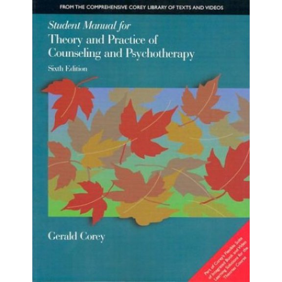 Pre-Owned Student Manual for Theory and Practice of Counseling and Psychotherapy, 6th (Paperback) 0534348246 9780534348243