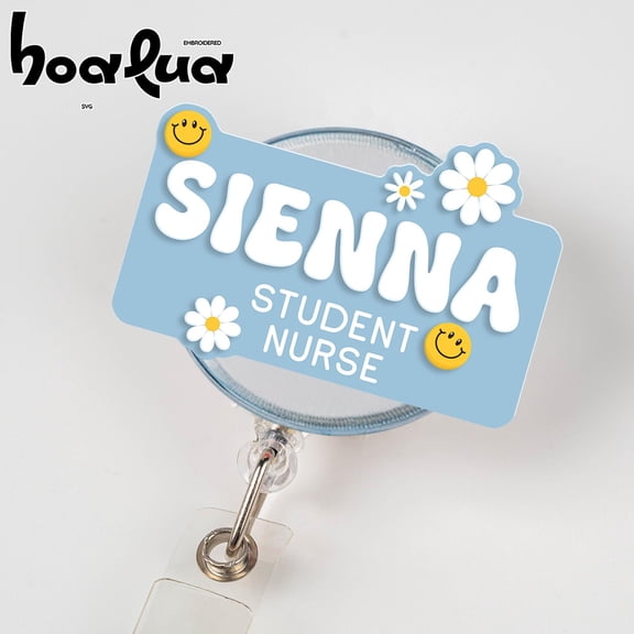 Student Nurse Name Badge Reel, Personalized Nurse ID Holder Gift for Nursing Students, Clinical School Daily Wear