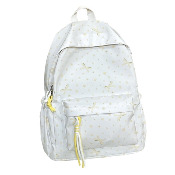 Student Polka Bow Backpack Versatile Casual Daypack Lightweight School