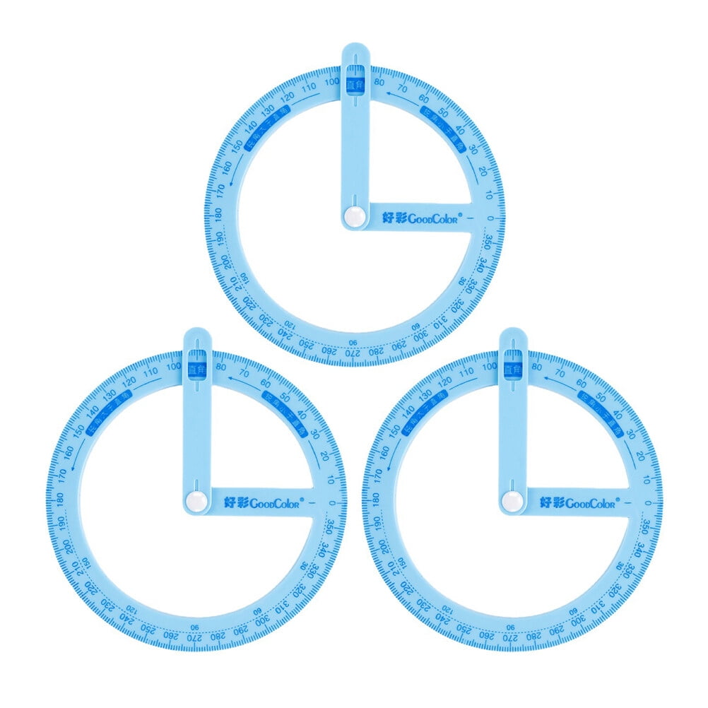Student Protractor Math Protractors Plastic 360degree Abs Schools