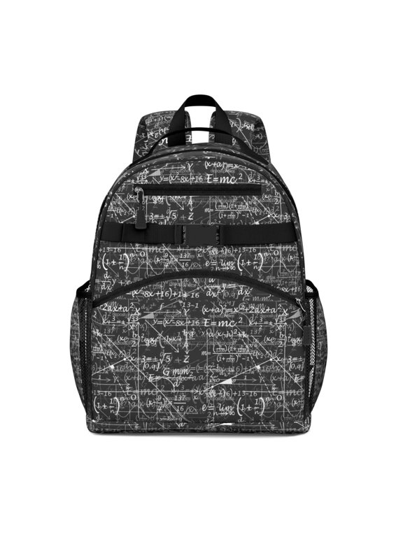 Student School Backpack with Chemistry and Physics Design Lightweight and Spacious Bookbag for Science Enthusiasts Adjustable Straps and Easy Grip Zipper for s and