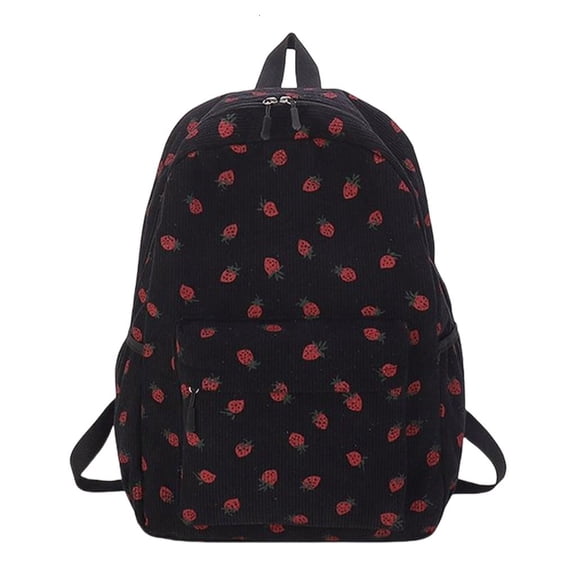Student School Backpack Travel Backpack Strawberry Backpack Causal Daypacks