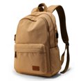 thumbnail image 1 of Student School Bag Canvas College Student Travel Computer Backpack,Blue black, 1 of 2