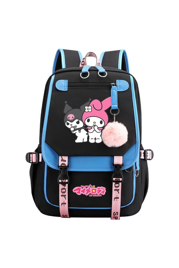 Student SchoolBag with USB Charge Port Kuro_mi Novelty Backpack Multifunctional Travel Laptop Knapsack for Teen