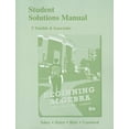 thumbnail image 1 of Pre-Owned Student Solutions Manual for Beginning Algebra (Paperback) 0321769732 9780321769732, 1 of 1