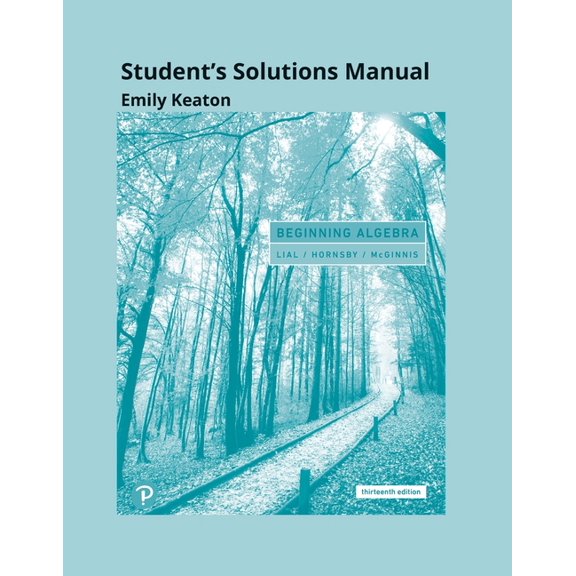 Student Solutions Manual for Beginning Algebra, (Paperback)