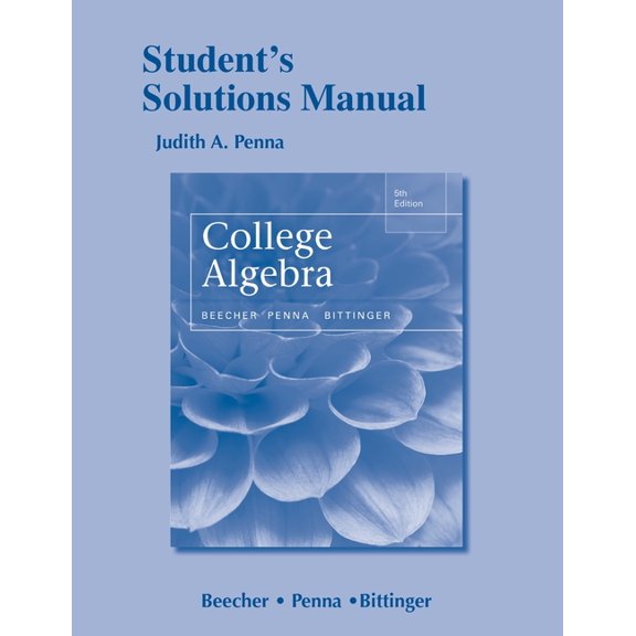 Student Solutions Manual for College Algebra, (Paperback)