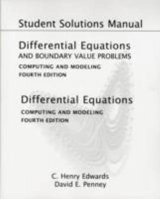 Pre-Owned Student Solutions Manual for Differential Equations and ...