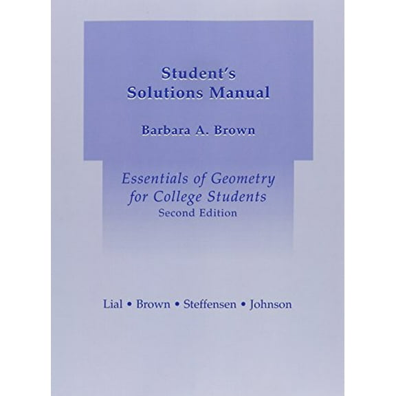Pre-Owned Student Solutions Manual for Essentials of Geometry for College Students Paperback
