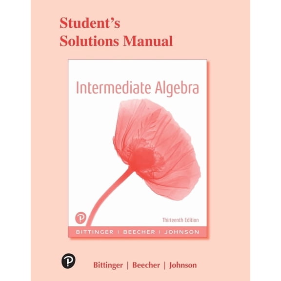 Student Solutions Manual for Intermediate Algebra, (Paperback)