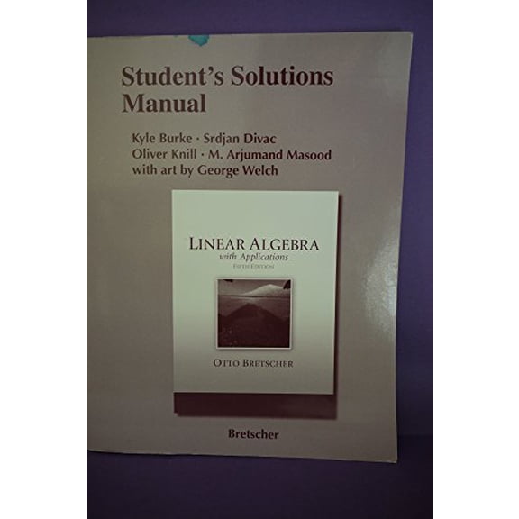 Pre-Owned Student Solutions Manual for Linear Algebra with Applications
