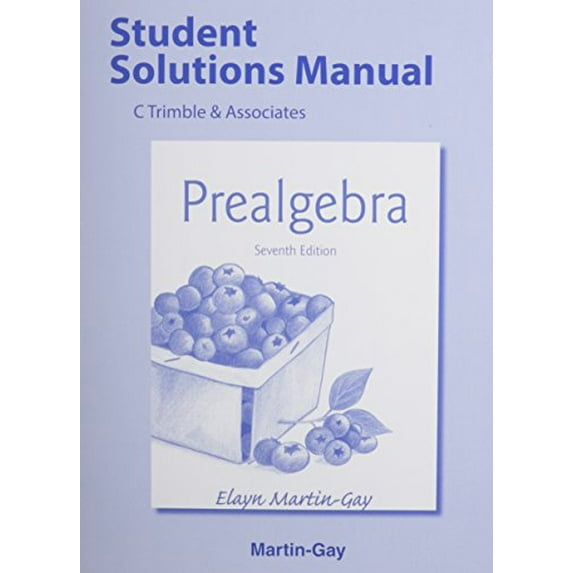Pre-Owned Student Solutions Manual for Prealgebra