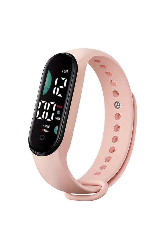 Student-Specific Touchscreen LED Sports Watch - Features a Durable PVC Strap, 24-Hour Display, Suitable for School And Outdoor Activities