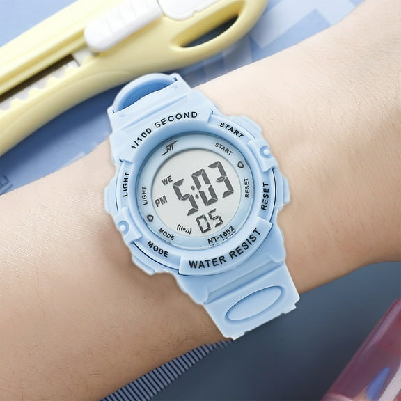 Student Sports Watch with Silicone Band - Luminous Stopwatch Watches Women Men Wristwatches, Digital Sport Outdoor Multifunctional Chronograph