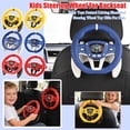 thumbnail image 1 of Kids Steering WheelforCar Backseat, Steering Wheel Toy, 10inPlastic, Yellow Buttons, Ergonomic Grip, Digital Display, Kids Pretend Play, Student Gift, 1 Pc, 1 of 8