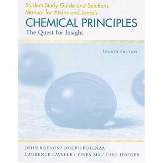 Pre-Owned Study Guide and Solutions Manual (Chemical Principles) Paperback