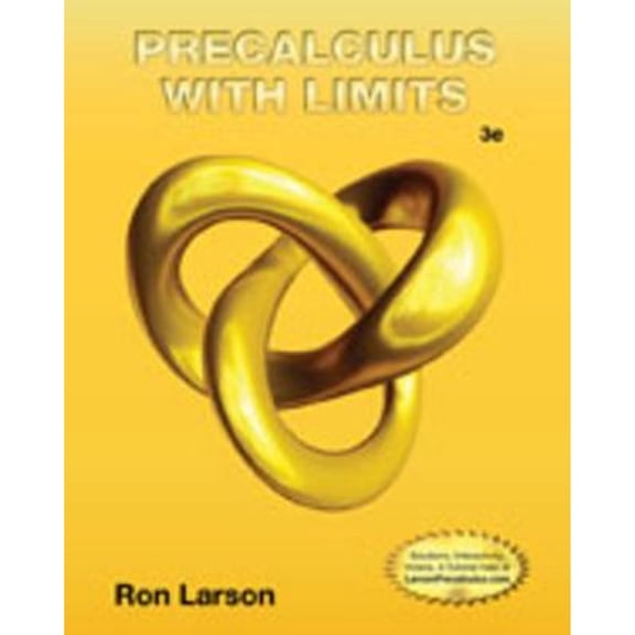 Pre-Owned Student Study and Solutions Manual for Larson's Precalculus with Limits (Paperback) 128517769X 9781285177694
