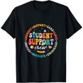 thumbnail image 1 of Student Support Crew School Counselor Student Services Squad T-Shirt men and women can wear, black, white, gifts., 1 of 4