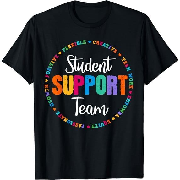 Student Support Team Counselor Social Worker Teacher Crew T-Shirt