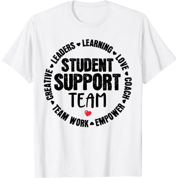 Student Support Team Counselor Social Worker Teacher Crew T-Shirt