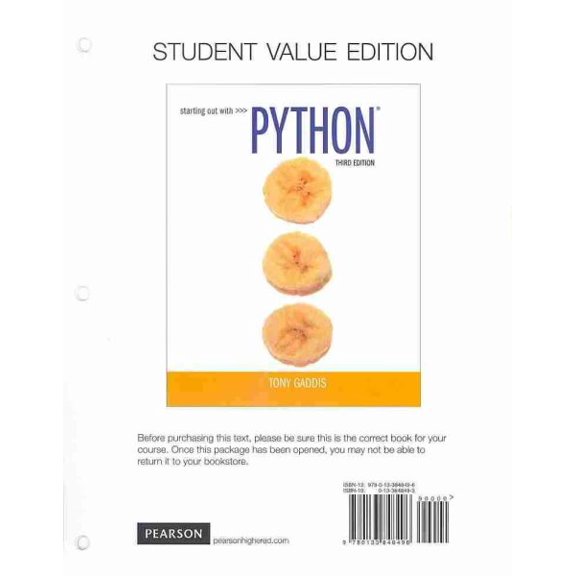 Pre-Owned Student Value Edition for Starting Out with Python