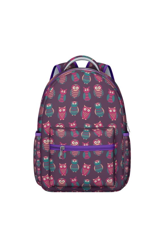 Student’s Backpack with Cute Big Eyes Owl Design Durable, Waterproof, Scratch-Resistant School Bag, Breathable Foam Padding, Multifunctional for Travel, Sports, and Daily Use