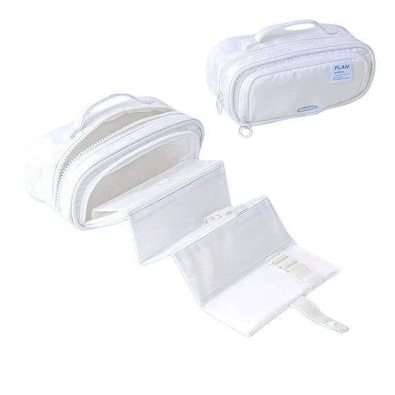 Student's Simple Large Capacity Multi-layer Retractable Pencil Case