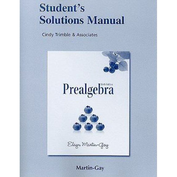 Pre-Owned Student's Solutions Manual: Prealgebra (Standalone) (Paperback) 0321635094 9780321635099