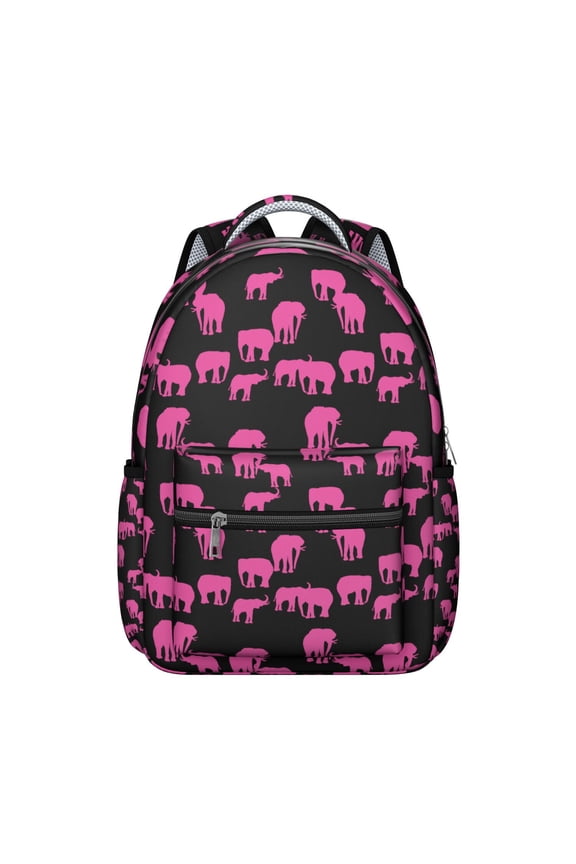 Student’s elephant boho school backpack with tribal paisley floral mandala design, scratch-resistant and large capacity, ideal for travel and school adventures