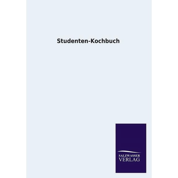 Studenten-Kochbuch, (Paperback)
