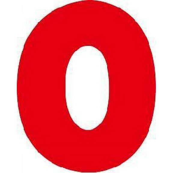 Students 0 Cute Education Wall Decal Decoration Bright Colorful Number “0” Sticker Lasts Years and Easily Removable - Size: 10 In(W) x 8 In(H)