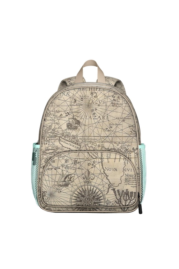Students Backpack with Fashion and Paris Vintage Style Design - Travel and Adventure Lightweight School Bag for Students and Students
