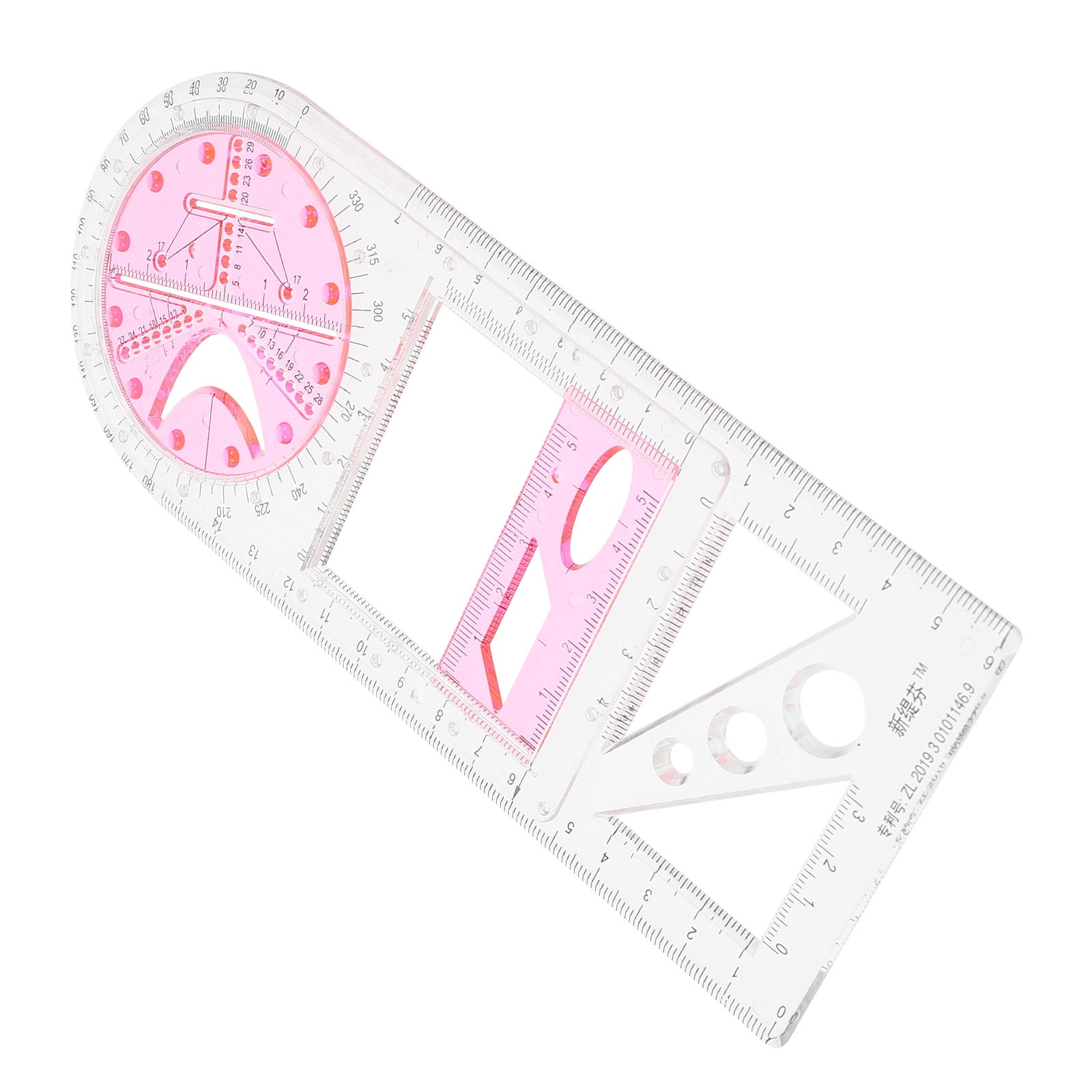 Students Geometric Drawing Ruler Measuring Draft Ruler for Junior High ...