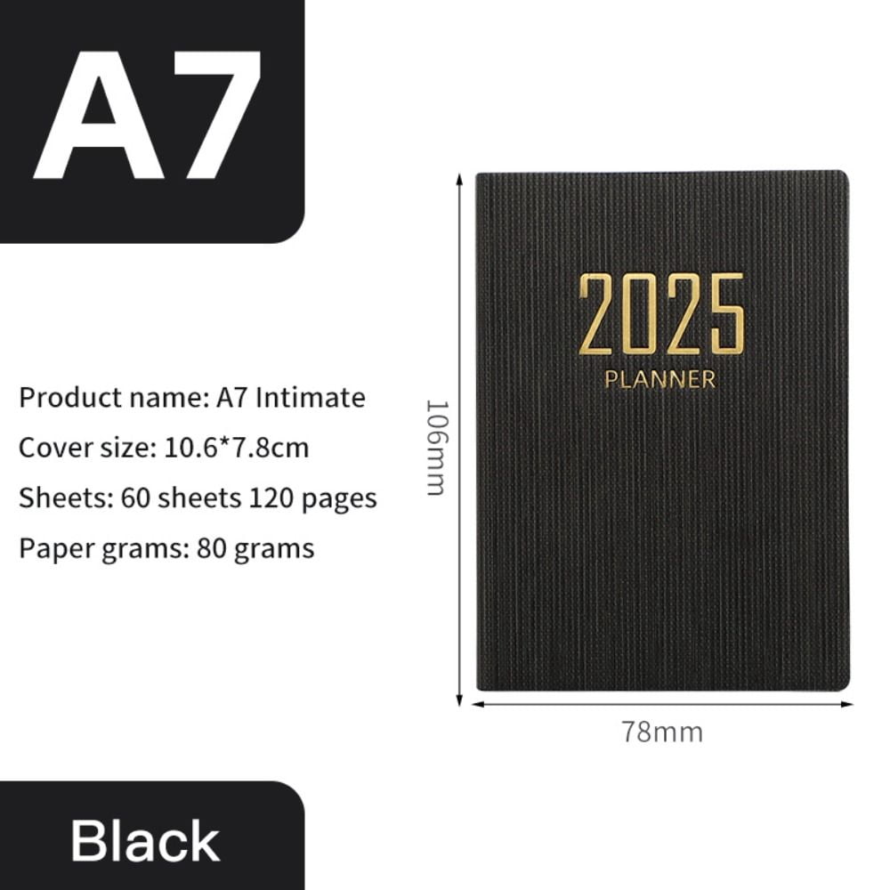 Students Portable Pocket A7 with Calendar 2025 Agenda Book Notebooks ...