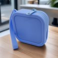 thumbnail image 1 of Students Simple Silicone Organizer Women Girls Waterproof Travel Pouch Earphone Bag Wallet Coin Purse Cosmetic Bag BLUE, 1 of 8