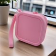 thumbnail image 1 of Students Simple Silicone Organizer Women Girls Waterproof Travel Pouch Earphone Bag Wallet Coin Purse Cosmetic Bag PINK, 1 of 8
