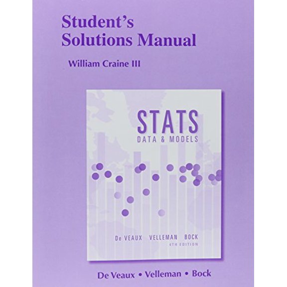 Pre-Owned Student's Solutions Manual for Stats: Data and Models