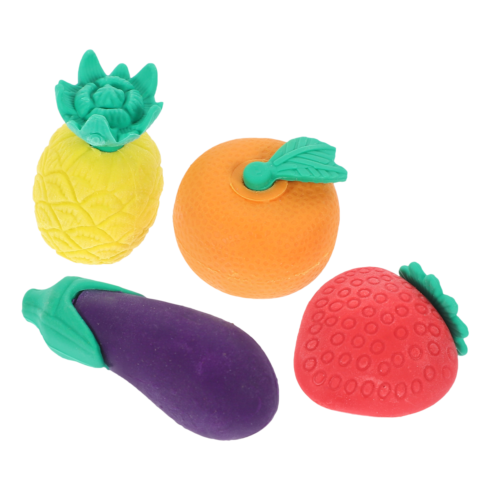 Students Studying Erasers Kids Rubber Stationery Learning Toys Fruits