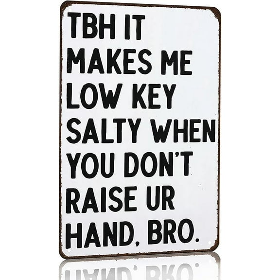 Students Teachers Gift High School Middle School Decor Sign Funny Math/English/Science/History Class Tin Sign for Home Classroom Study Room Wall Decor 8x12 Inch (3127)