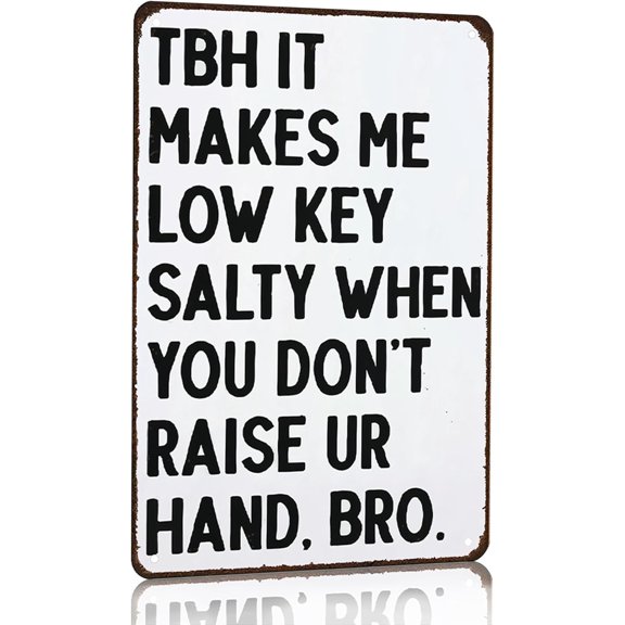 Students Teachers Gift High School Middle School Funny Math English Science Metal Signs, Size 8x12