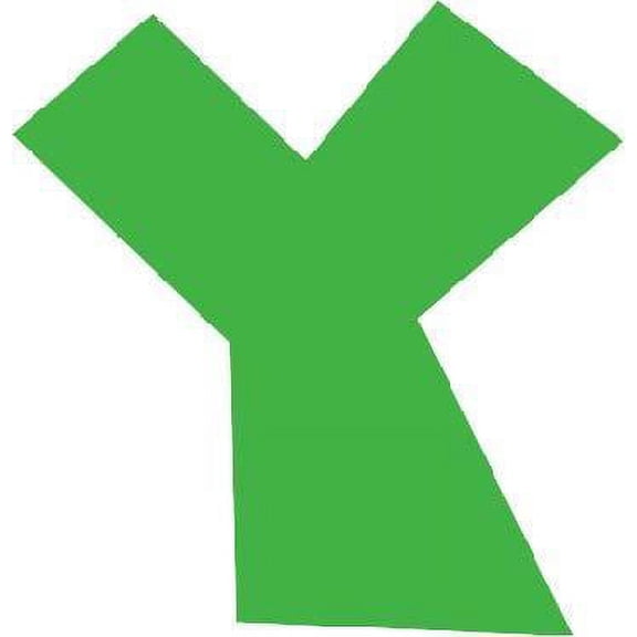 Students Y Funny Education Wall Decal Decoration Bright Colored Alphabet Letter “Y” Lasts Years and Easily Removable - Size: 30 In(W) x 24 In(H)