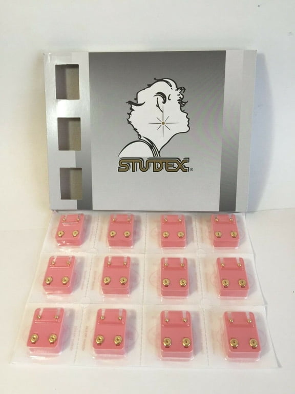 Sterilized Ear Piercing Stud 3mm Ball Mini Gold Plated 12 Pairs M200Y