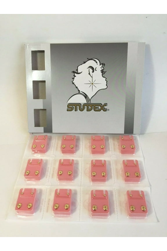 Sterilized Ear Piercing Stud 3mm Ball Mini Gold Plated 12 Pairs M200Y