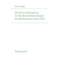 thumbnail image 1 of Studien Zur Deutschen Literatur Die Joyce-Rezeption in Der Deutschsprachigen ErzÃ¤hlliteratur Nach 1945, Book 189, (Paperback), 1 of 1
