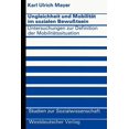 thumbnail image 1 of Studien Zur Sozialwissenschaft Ungleichheit Und MobilitÃ¤t Im Sozialen BewuÃtsein: Untersuchungen Zur Definition Der MobilitÃ¤tssituation, Book 24, (Paperback), 1 of 1