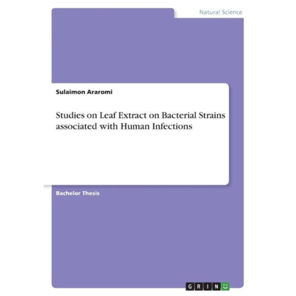 Studies On Leaf Extract On Bacterial Strains Associated With Human Infections