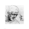 thumbnail image 1 of Studies for The Heads of Two Soldiers in The Battle of Anghiari Poster Print by Leonardo Da Vinci - 18 x 24 in., 1 of 1