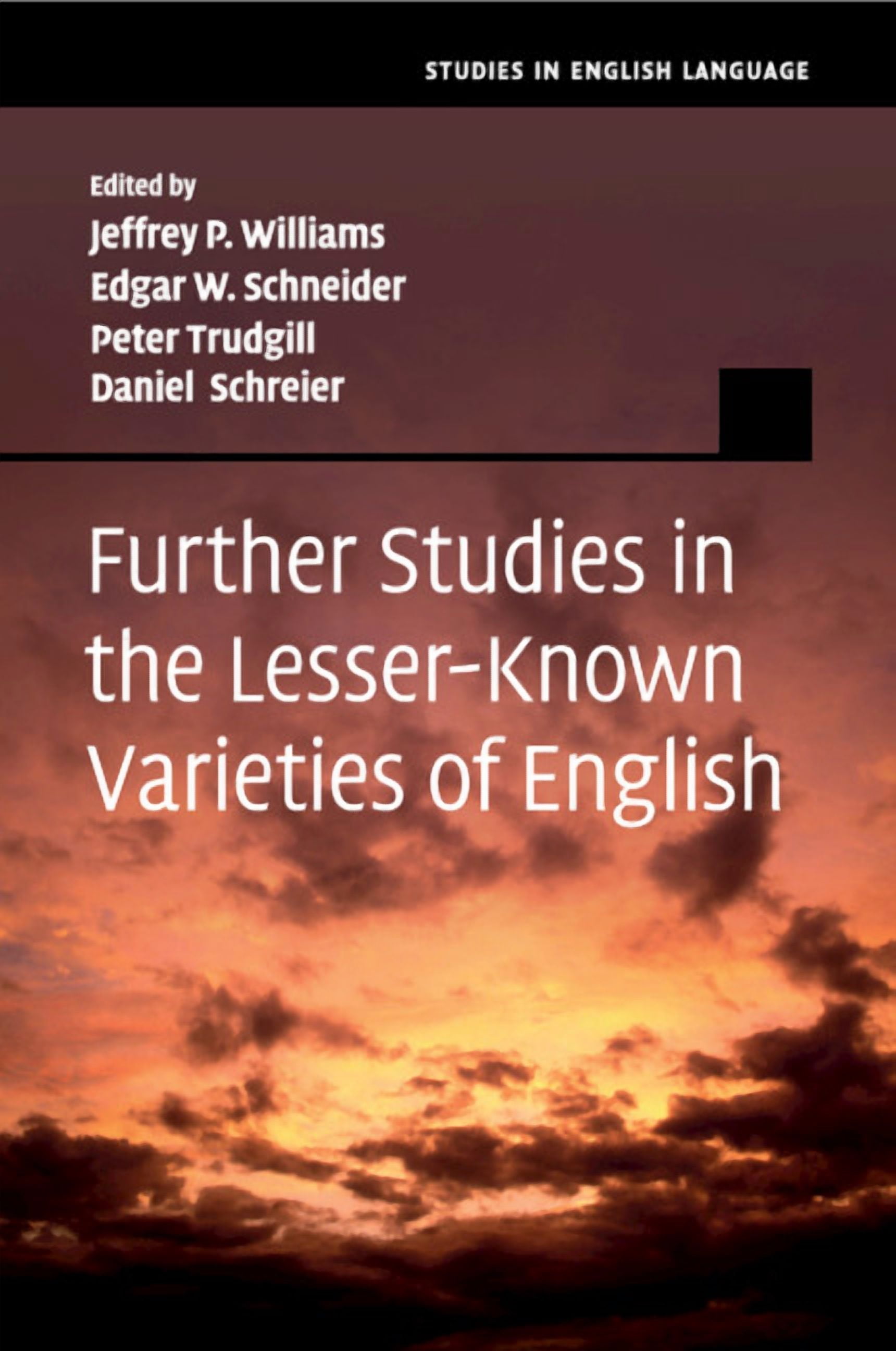 Further Study In Studies in English Language Further Studies in the Lesser-Known ...