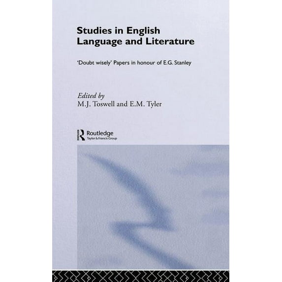 Studies in English Language and Literature: Doubt Wisely, (Hardcover)