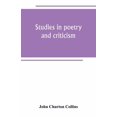 thumbnail image 1 of Studies in poetry and criticism, (Paperback), 1 of 1